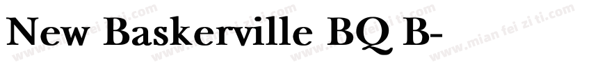 New Baskerville BQ B字体转换